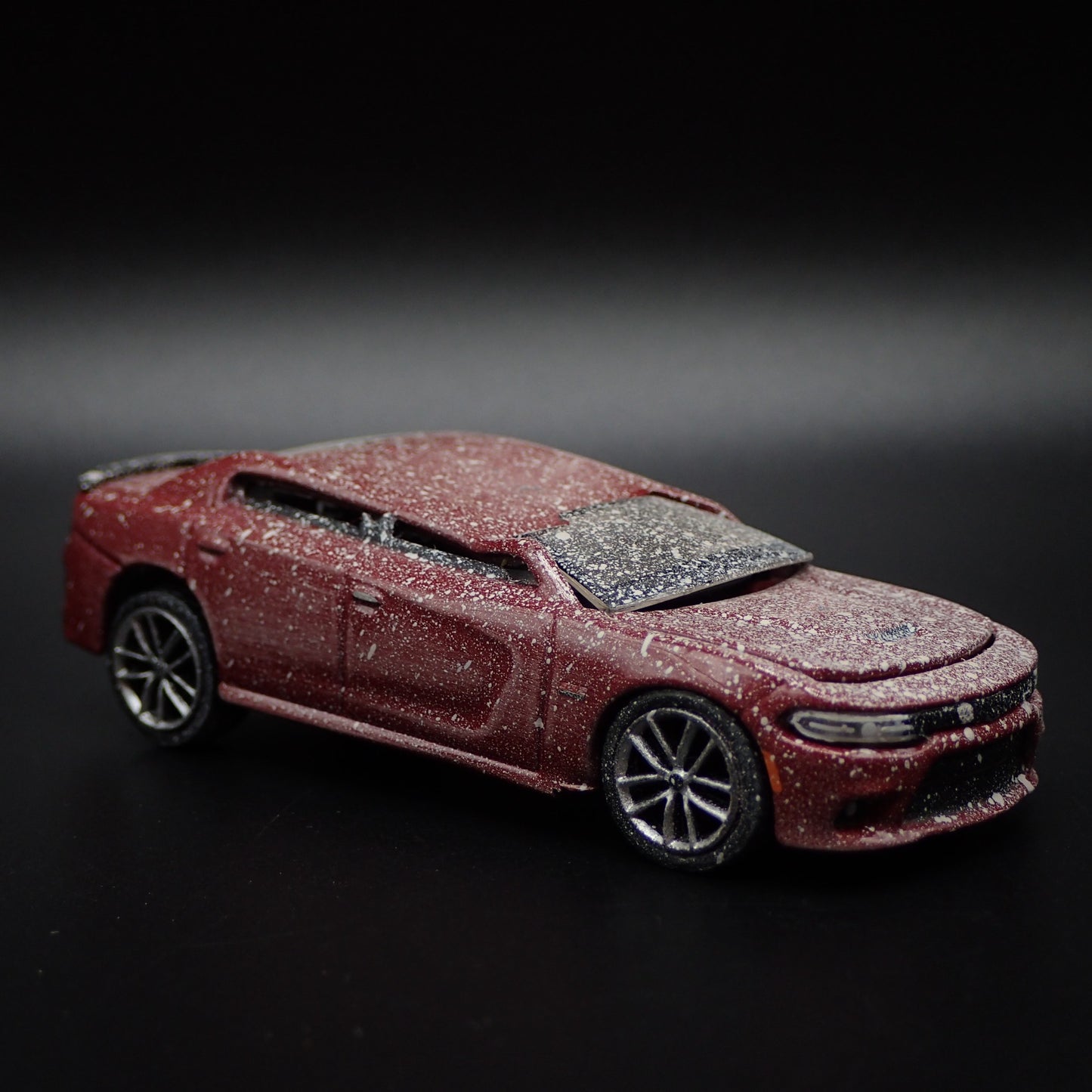 2017 DODGE CHARGER RT SCAT PACK ROLLOVER ACCIDENT 1:64 SCALE DIECAST MODEL CAR