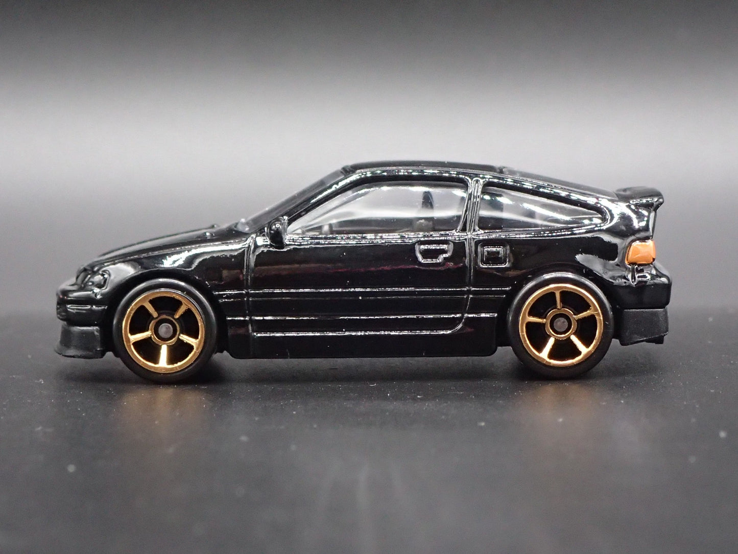 1984-1991 HONDA CRX BLACK 1:64 SCALE COLLECTIBLE DIORAMA DIECAST MODEL CAR