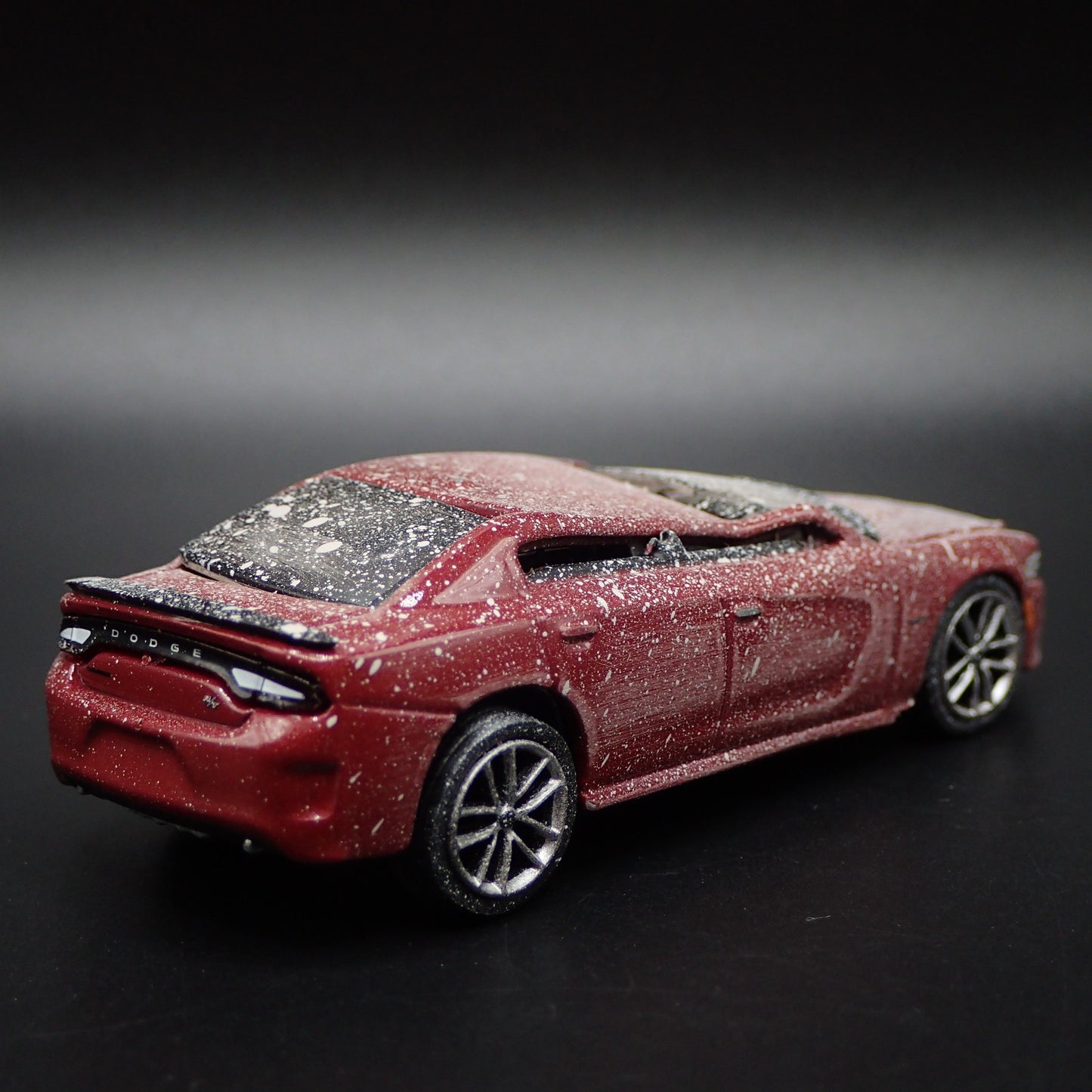 2017 DODGE CHARGER RT SCAT PACK ROLLOVER ACCIDENT 1:64 SCALE DIECAST MODEL CAR