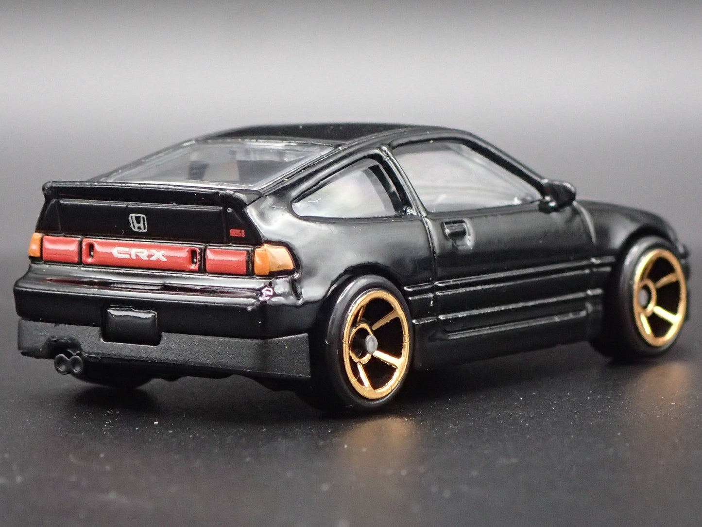 1984-1991 HONDA CRX BLACK 1:64 SCALE COLLECTIBLE DIORAMA DIECAST MODEL CAR