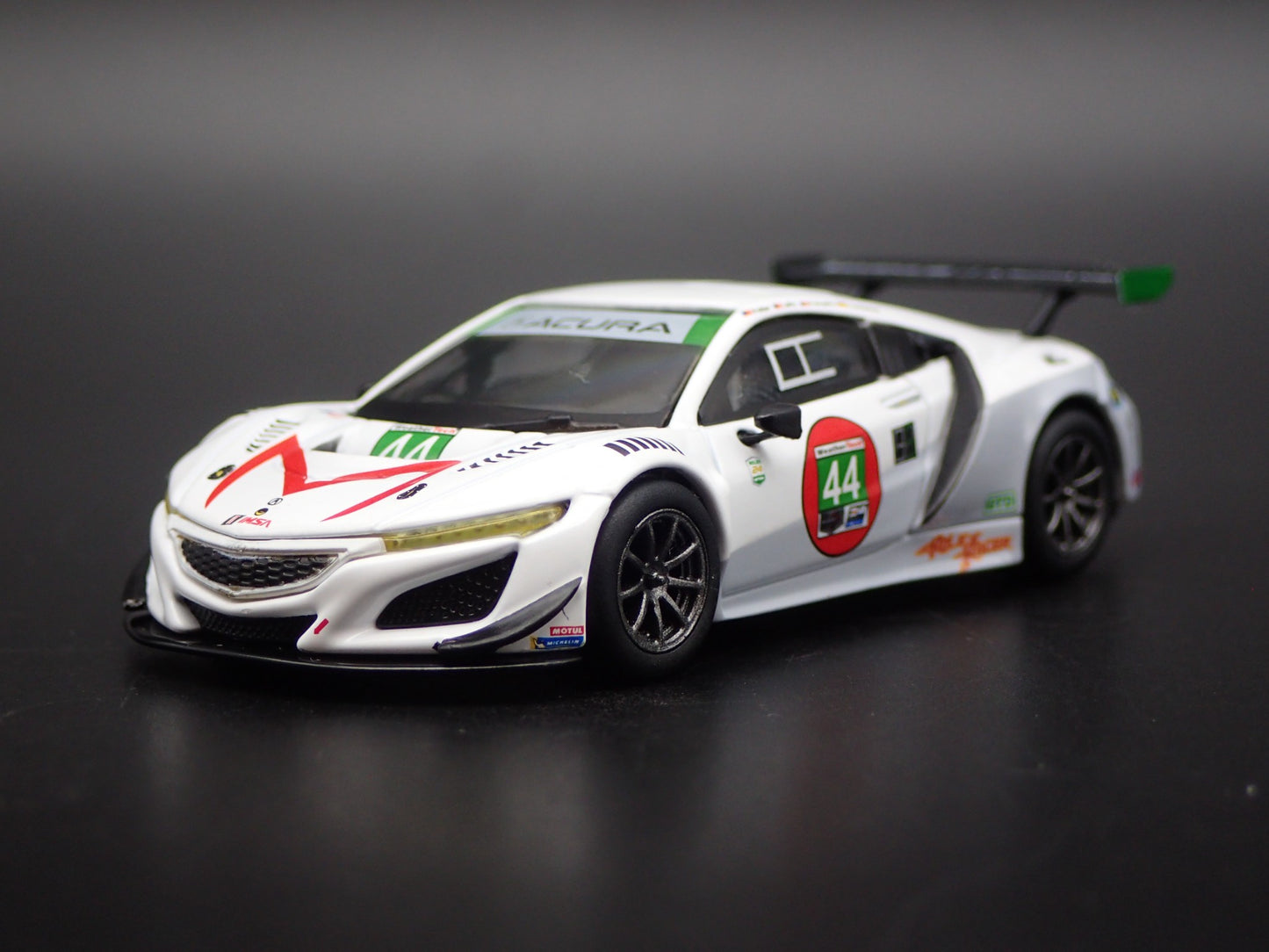 2016-2022 ACURA NSX GT3 EVO #44 IMSA RACING 1:64 SCALE DIORAMA DIECAST MODEL CAR
