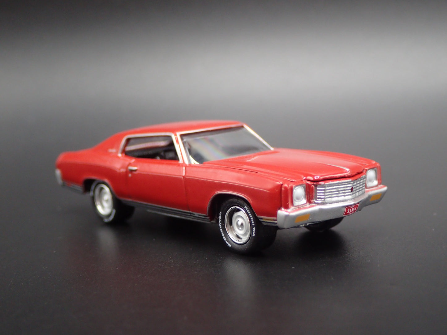 1971 71 CHEVY CHEVROLET MONTE CARLO SS RED 1:64 SCALE DIORAMA DIECAST MODEL CAR