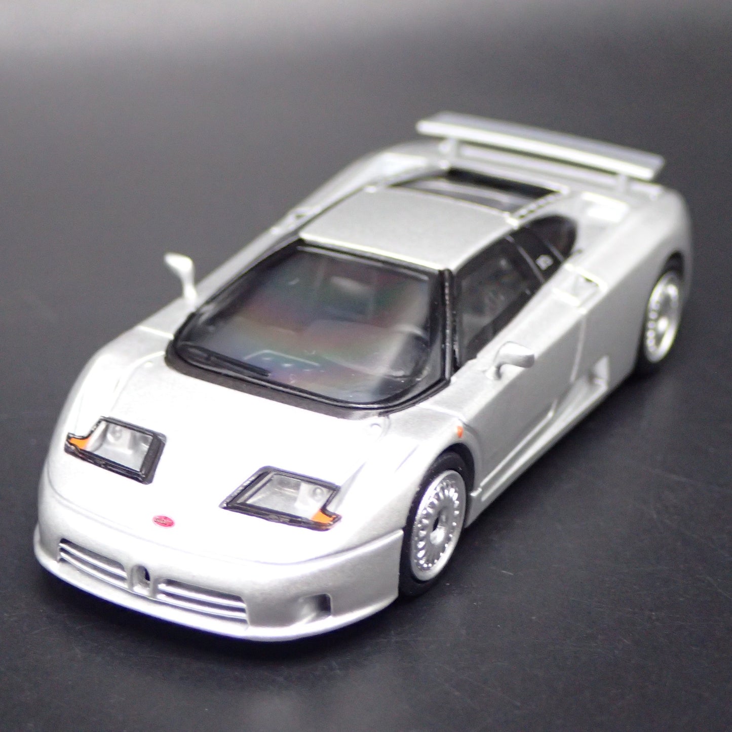 1991-1995 BUGATTI EB110 GT SUPER CAR SILVER 1:64 SCALEDIORAMA DIECAST MODEL CAR