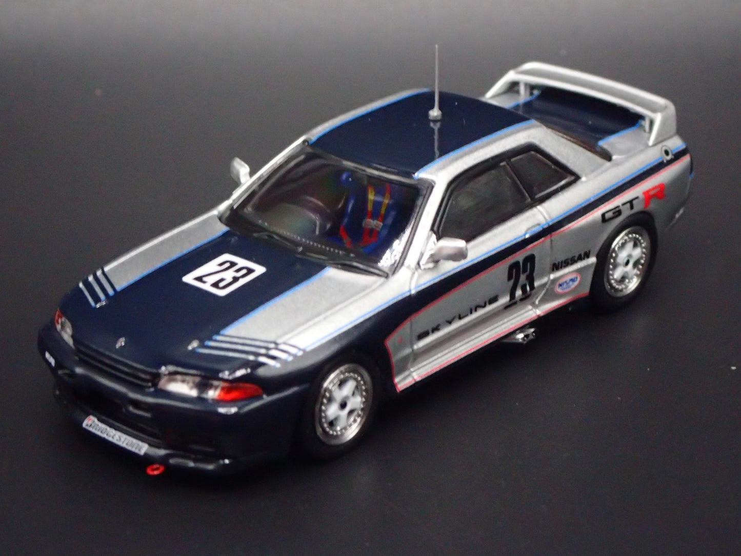 1989-1994 NISSAN SKYLINE GTR R32 GR.A TEST CAR 1989 1:64 SCALE DIECAST MODEL CAR