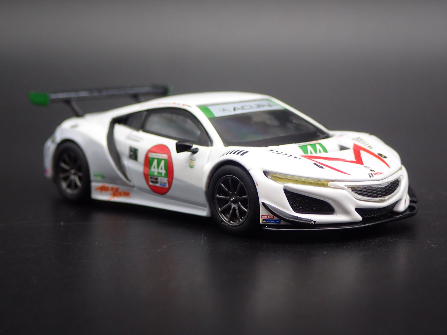 2016-2022 ACURA NSX GT3 EVO #44 IMSA RACING 1:64 SCALE DIORAMA DIECAST MODEL CAR