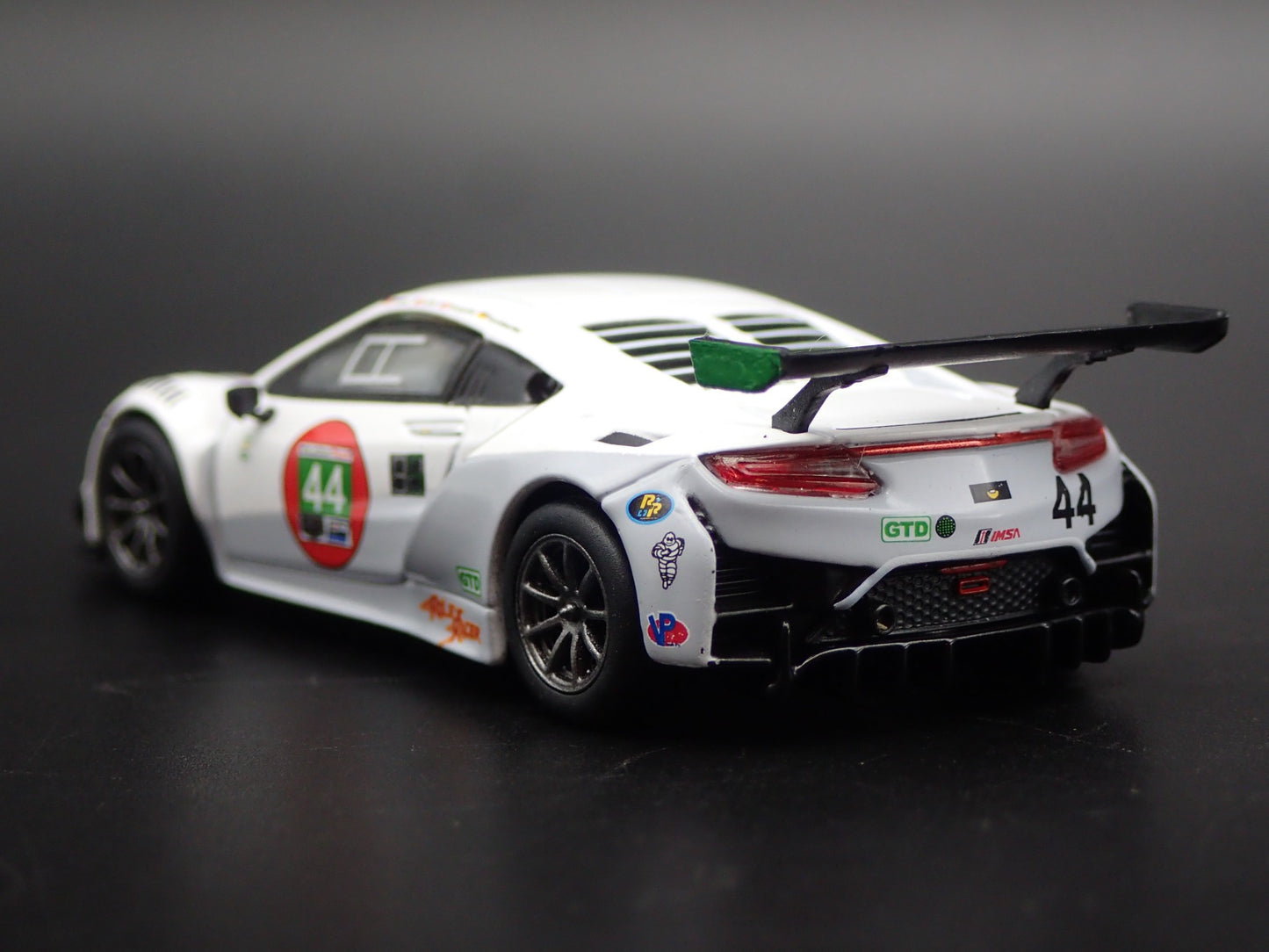 2016-2022 ACURA NSX GT3 EVO #44 IMSA RACING 1:64 SCALE DIORAMA DIECAST MODEL CAR