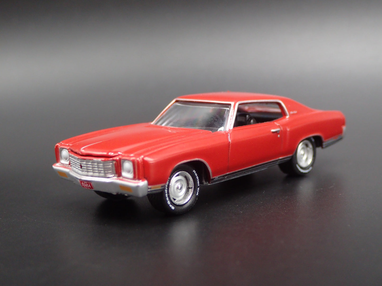 1971 71 CHEVY CHEVROLET MONTE CARLO SS RED 1:64 SCALE DIORAMA DIECAST MODEL CAR