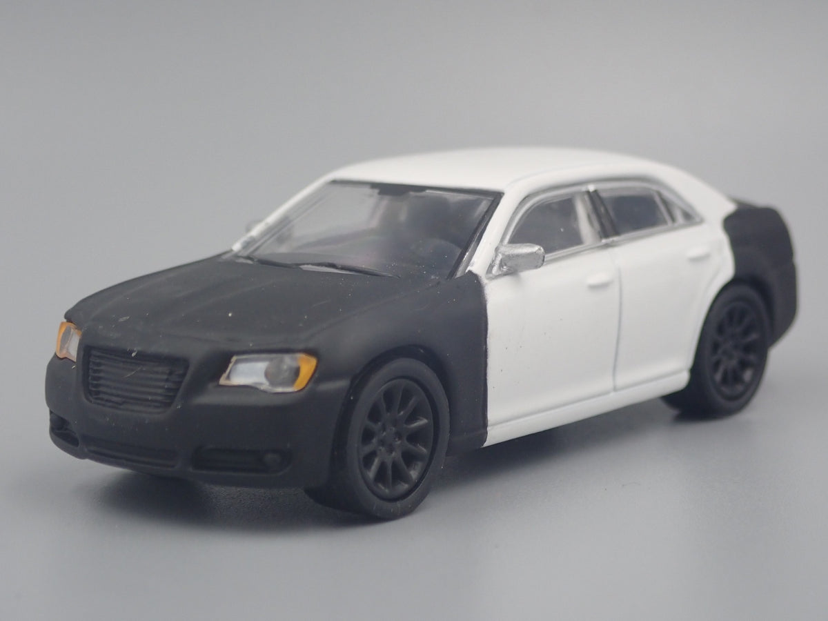 2013 13 CHRYSLER 300C SPY CAR RARE 1/64 SCALE COLLECTIBLE DIECAST MODEL CAR-Burning Rubber Toy Company