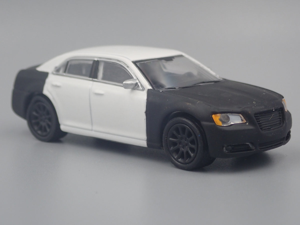 2013 13 CHRYSLER 300C SPY CAR RARE 1/64 SCALE COLLECTIBLE DIECAST MODEL CAR-Burning Rubber Toy Company