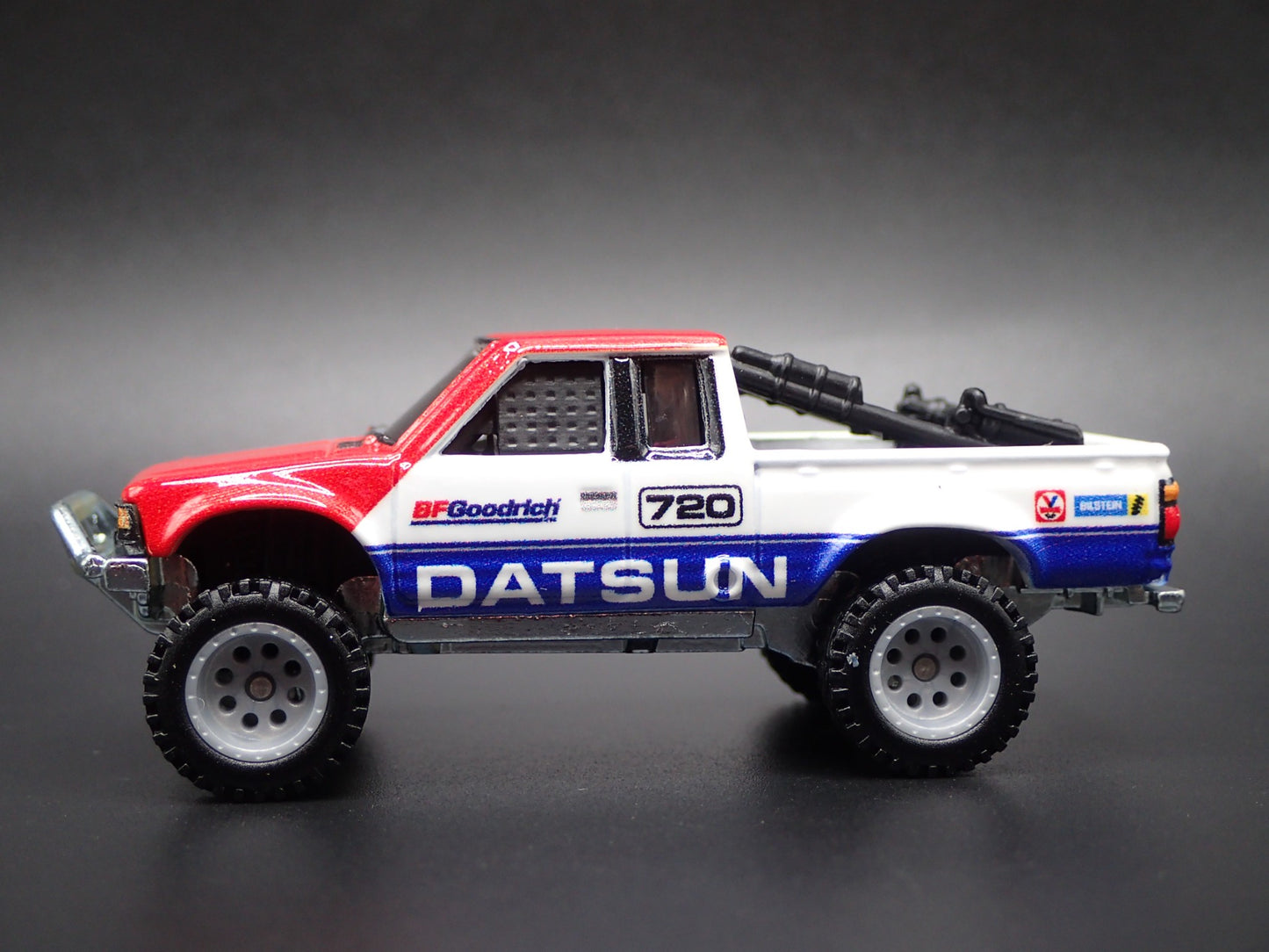 DATSUN PICKUP TRUCK BFGOODRICH 4X4 OFF ROAD TROPHY 1:64 SCALE DIECAST MODEL CAR