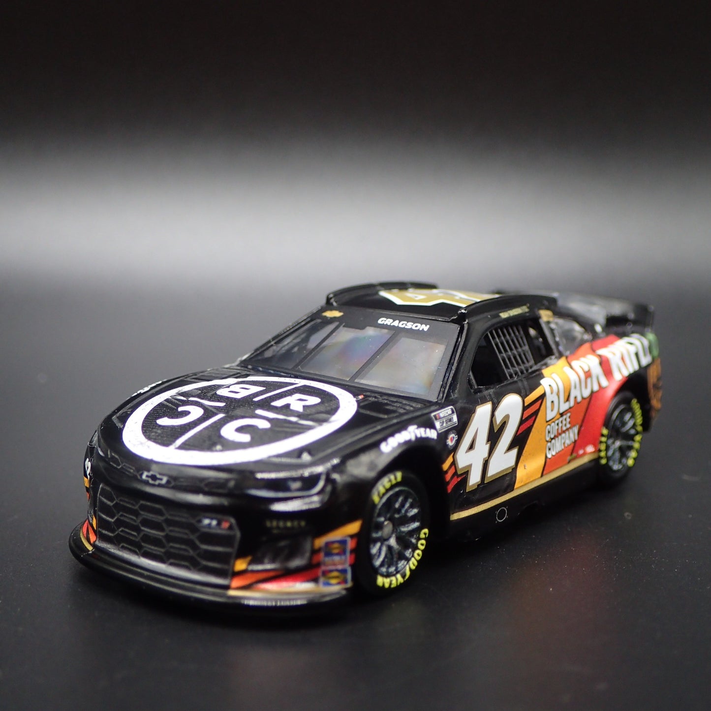 2023 CHEVY CAMARO ZL1 42 NOAH GRAGSON BLACK RIFLE COFFEE NASCAR 1:64 DIECAST CAR