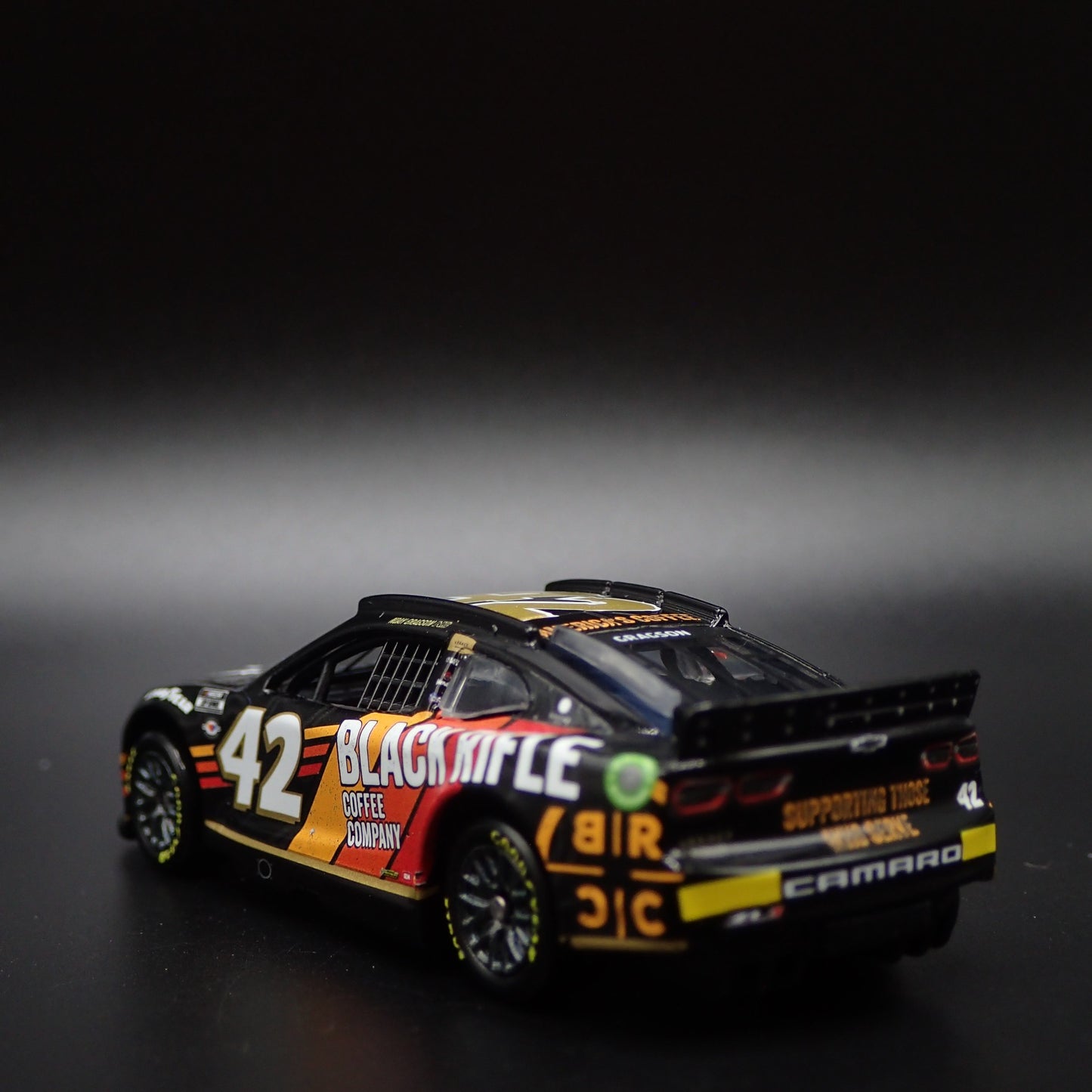 2023 CHEVY CAMARO ZL1 42 NOAH GRAGSON BLACK RIFLE COFFEE NASCAR 1:64 DIECAST CAR