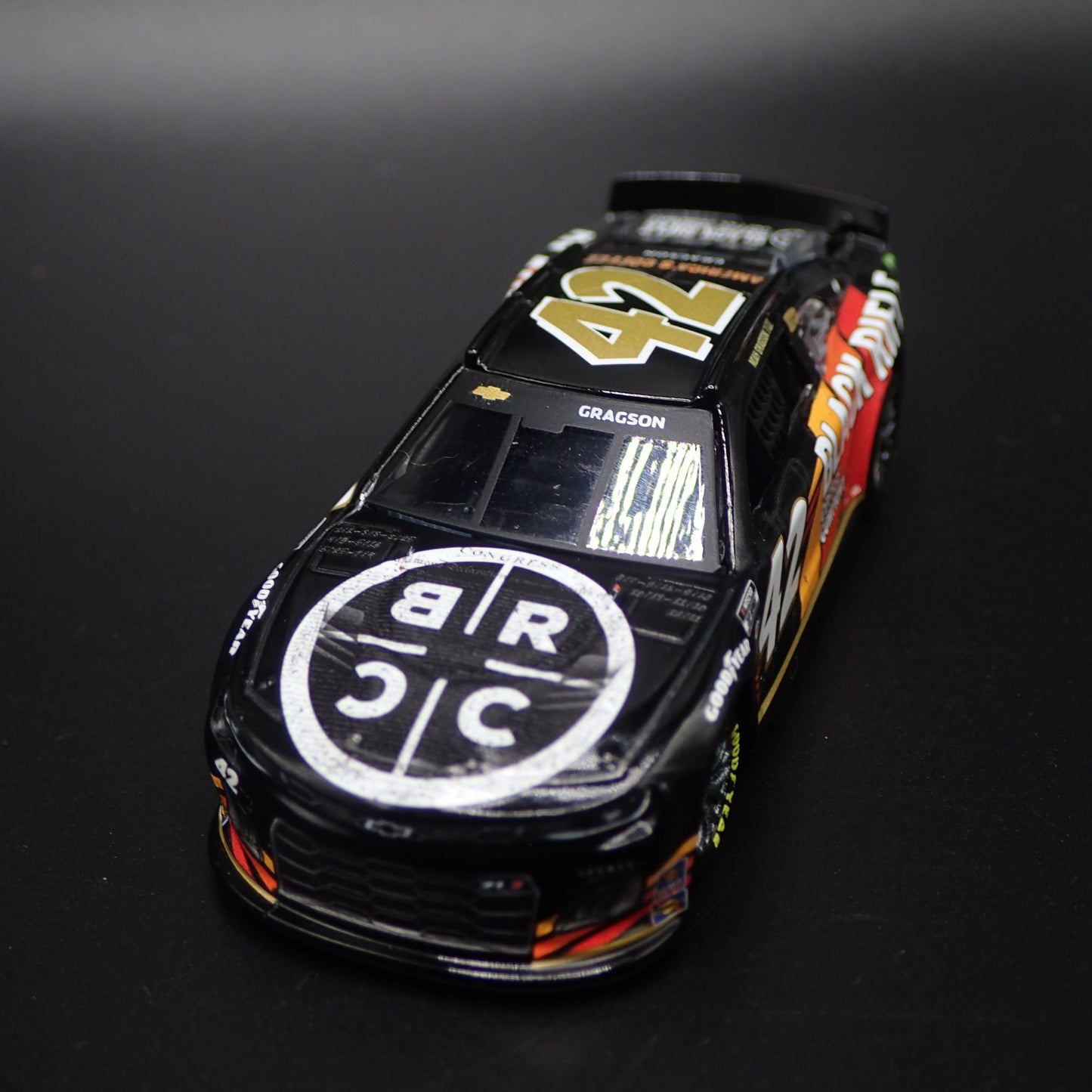 2023 CHEVY CAMARO ZL1 42 NOAH GRAGSON BLACK RIFLE COFFEE NASCAR 1:64 DIECAST CAR