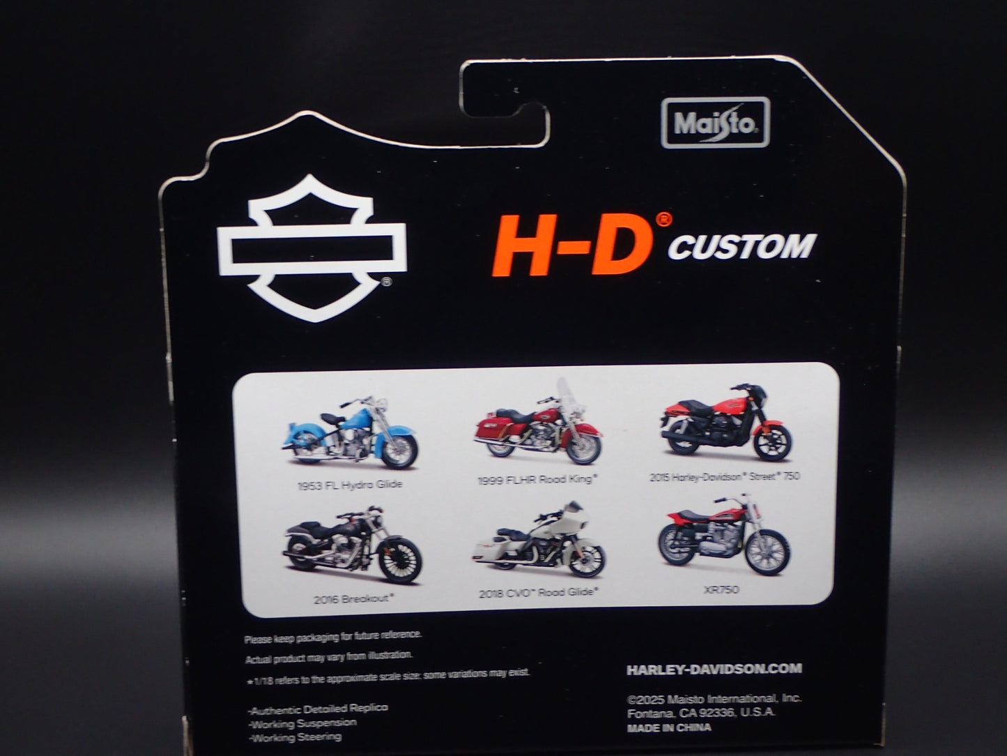 2016 16 BREAKOUT HARLEY DAVIDSON MOTORCYCLE MAISTO SERIES 40 1/18 MODEL BIKE