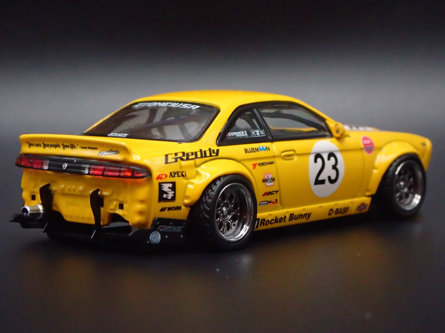 NISSAN SILVIA S14 ROCKET BUNNY BOSS SEMA 2015 JDM 1:64 SCALE DIECAST MODEL CAR