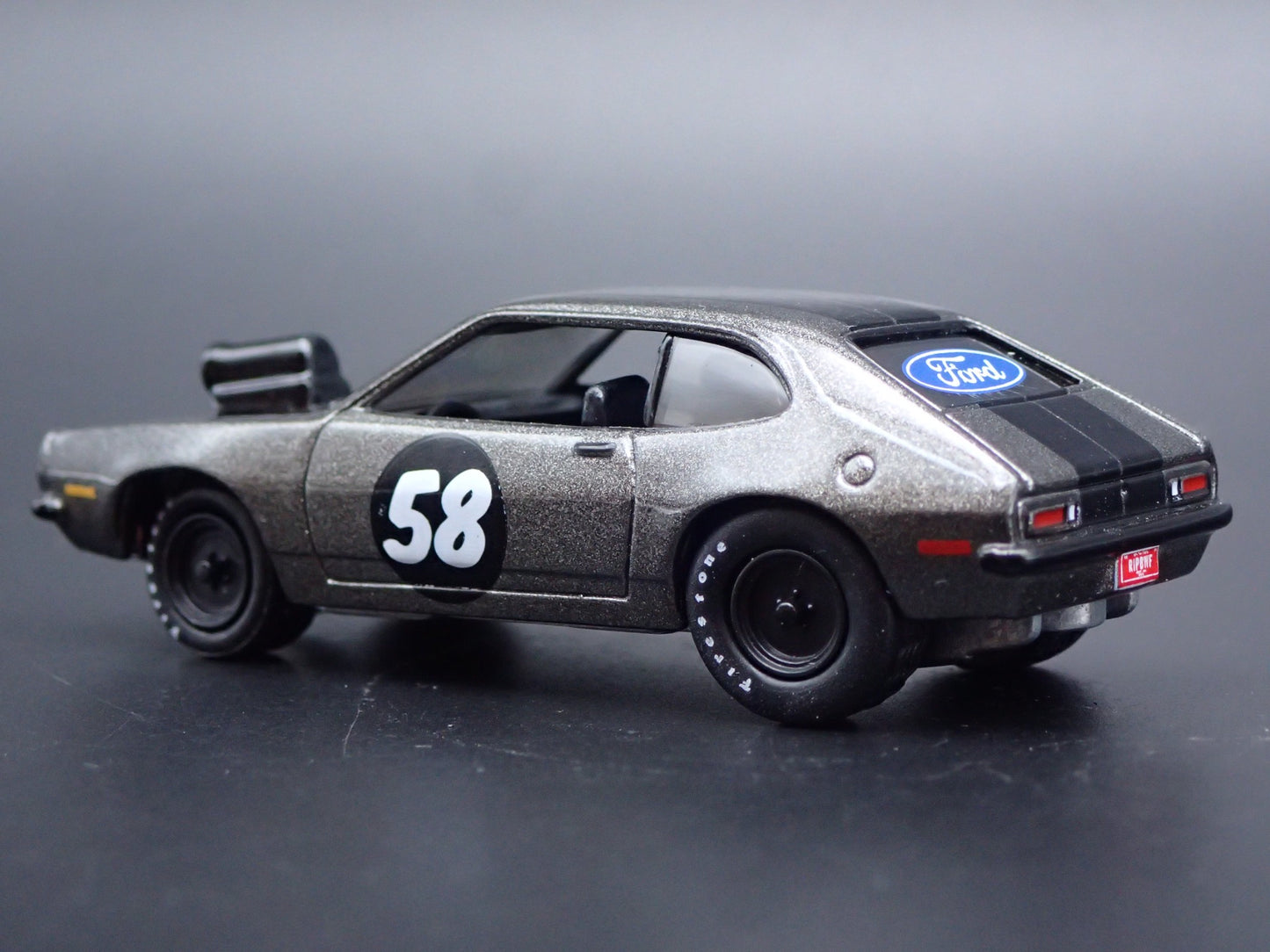 1971-1973 FORD PINTO GRAY RARE 1:64 SCALE COLLECTIBLE DIORAMA DIECAST MODEL CAR