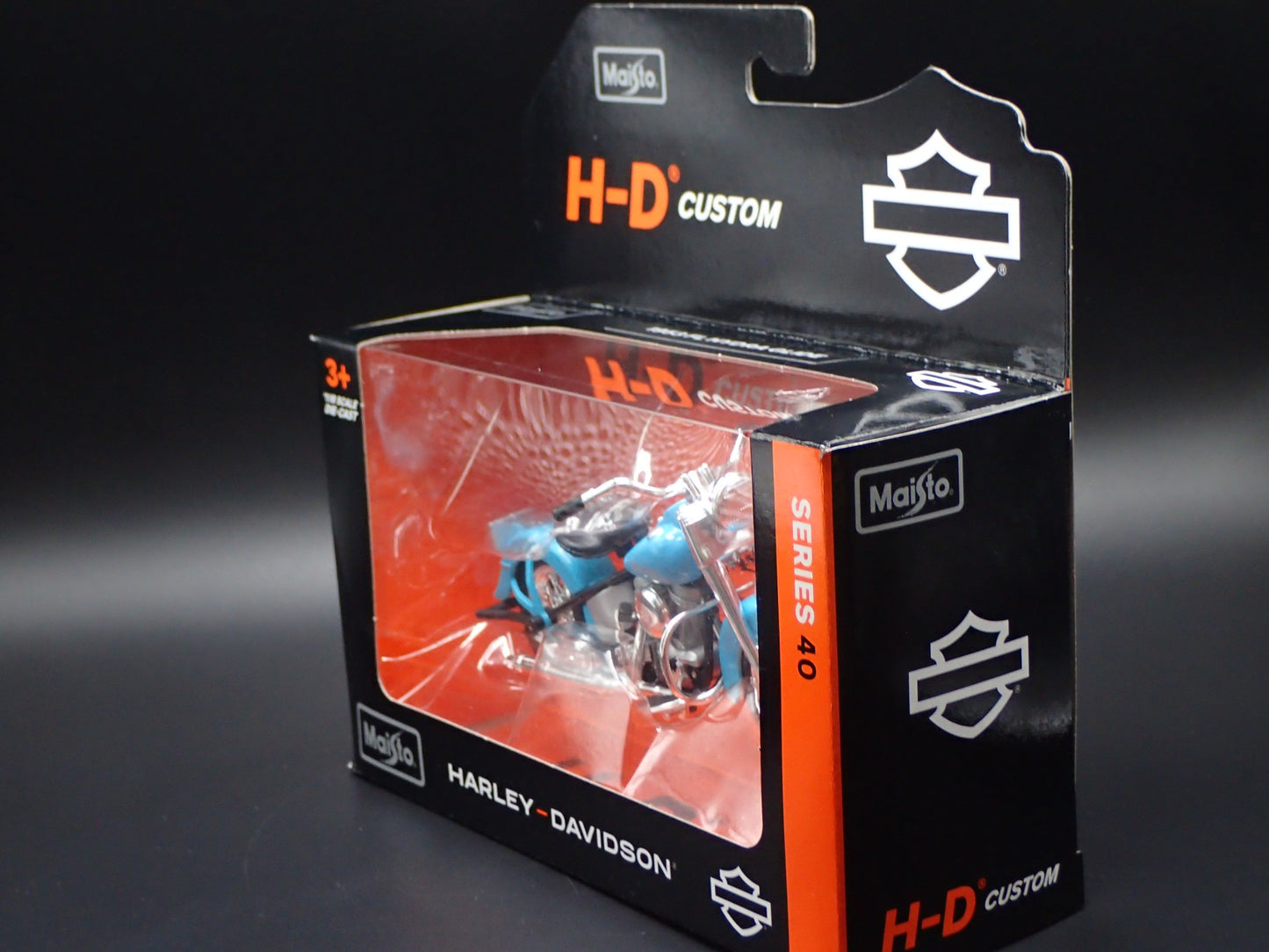 1953 53 FL HYDRA GLIDE HARLEY DAVIDSON MOTORCYCLE MAISTO SERIES 40 1/18 MODEL