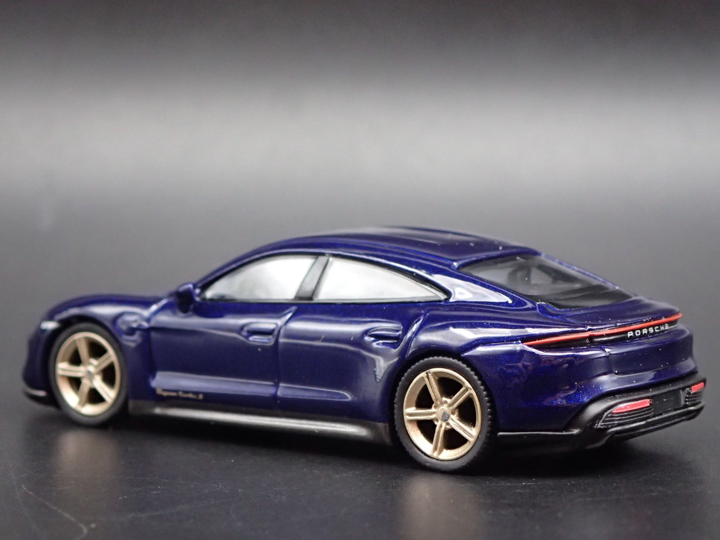 2019-2025 PORSCHE TAYCAN TURBO S BLUE 1:64 SCALE COLLECTIBLE DIECAST MODEL CAR
