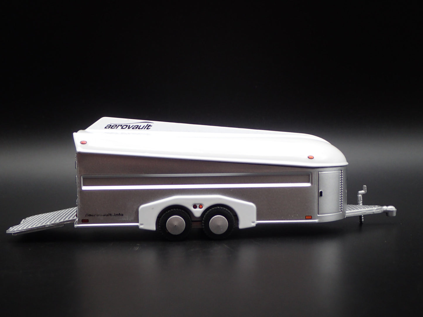 AEROVAULT MKII ENCLOSED CAR HAULER TRAILER OPENING DOOR 1:64 SCALE DIECAST MODEL