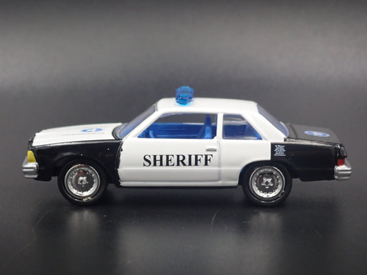 1978-1983 CHEVY CHEVROLET MALIBU SHERIFF RARE 1:64 SCALE DIECAST MODEL CAR-Burning Rubber Toy Company