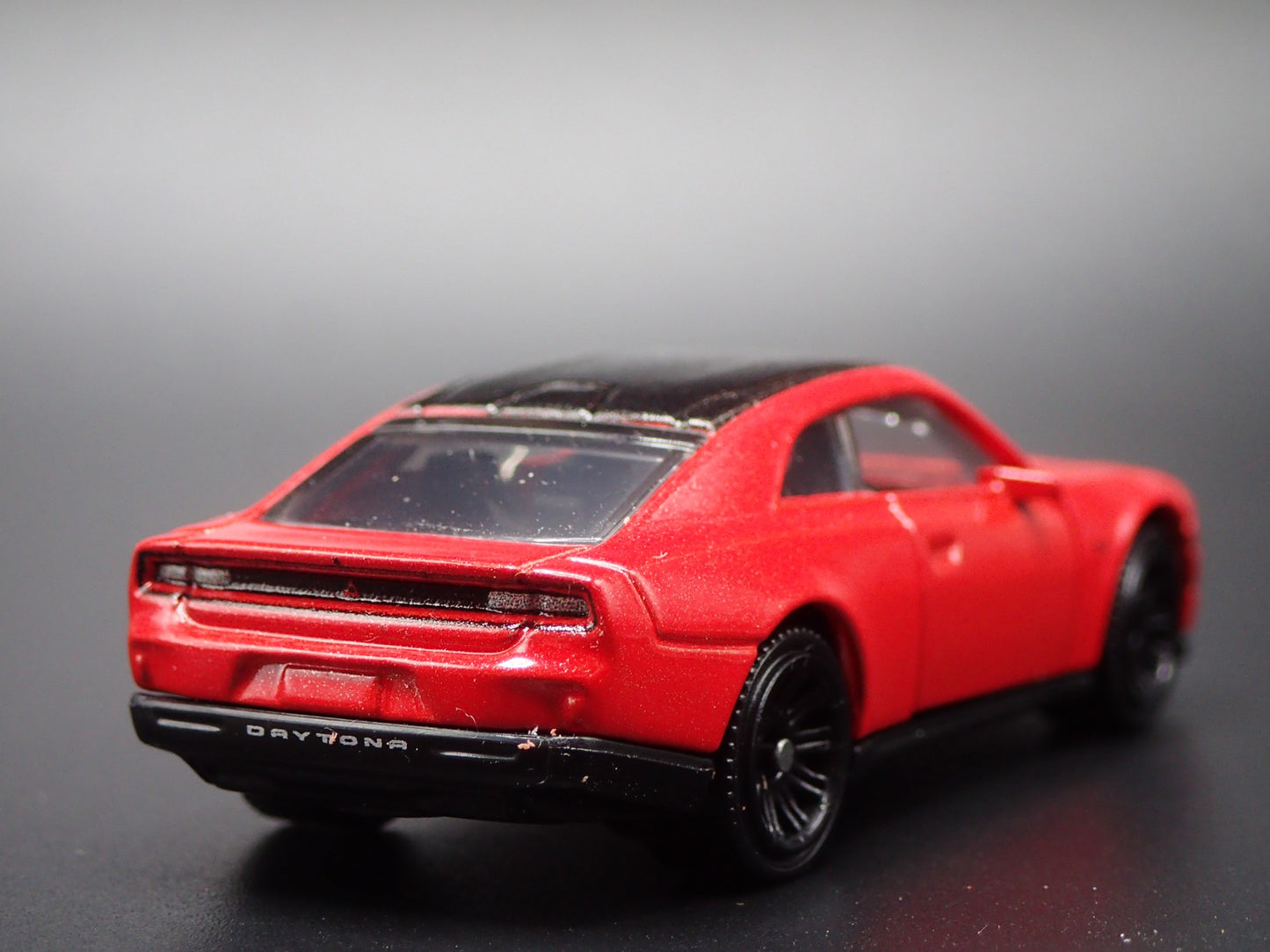 2024-2025 DODGE CHARGER RT EV ELECTRIC RED 1:64 SCALE DIORAMA DIECAST MODEL CAR
