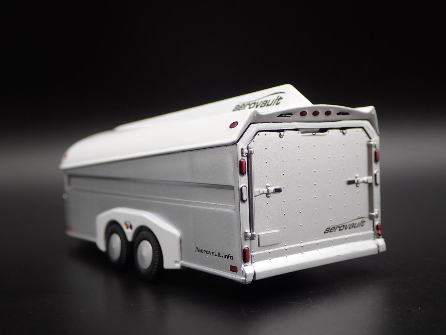 AEROVAULT MKII ENCLOSED CAR HAULER TRAILER OPENING DOOR 1:64 SCALE DIECAST MODEL