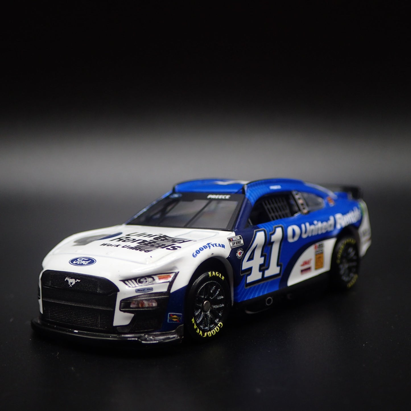 2023 23 FORD MUSTANG 41 RYAN PREECE UNITED RENTALS NASCAR 1:64 DIECAST MODEL CAR