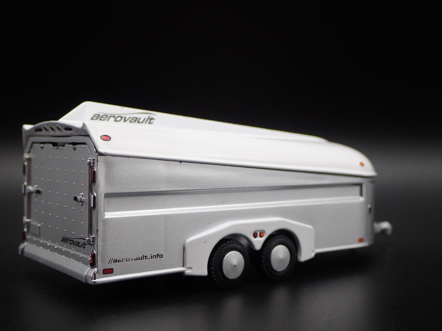 AEROVAULT MKII ENCLOSED CAR HAULER TRAILER OPENING DOOR 1:64 SCALE DIECAST MODEL