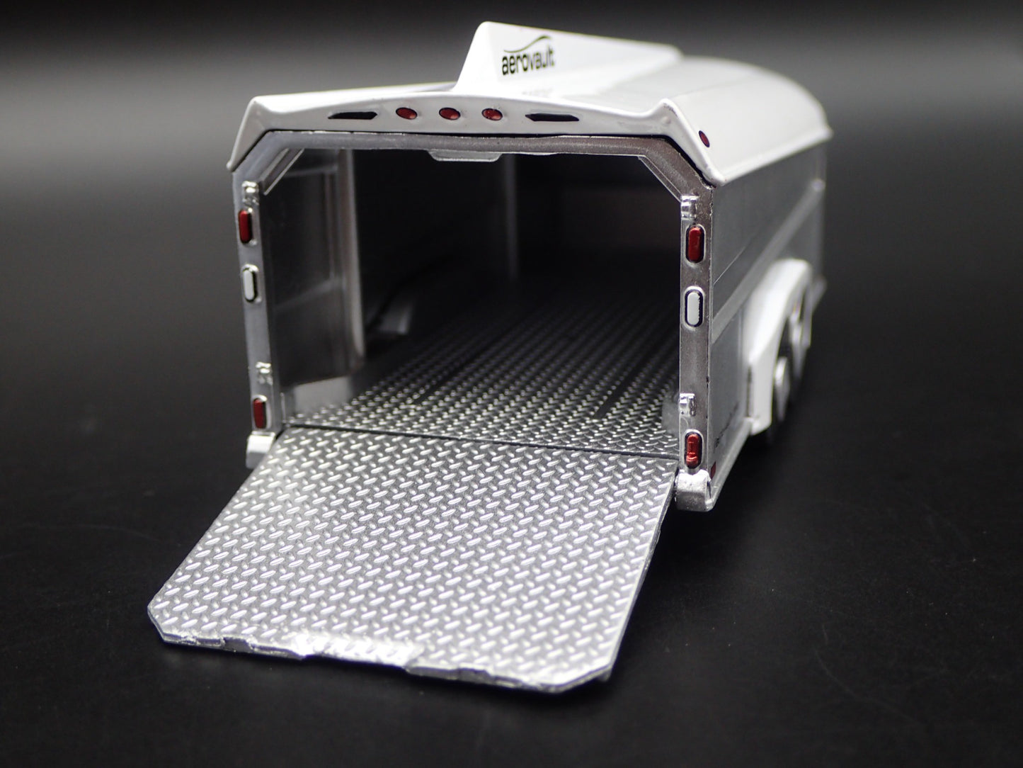 AEROVAULT MKII ENCLOSED CAR HAULER TRAILER OPENING DOOR 1:64 SCALE DIECAST MODEL