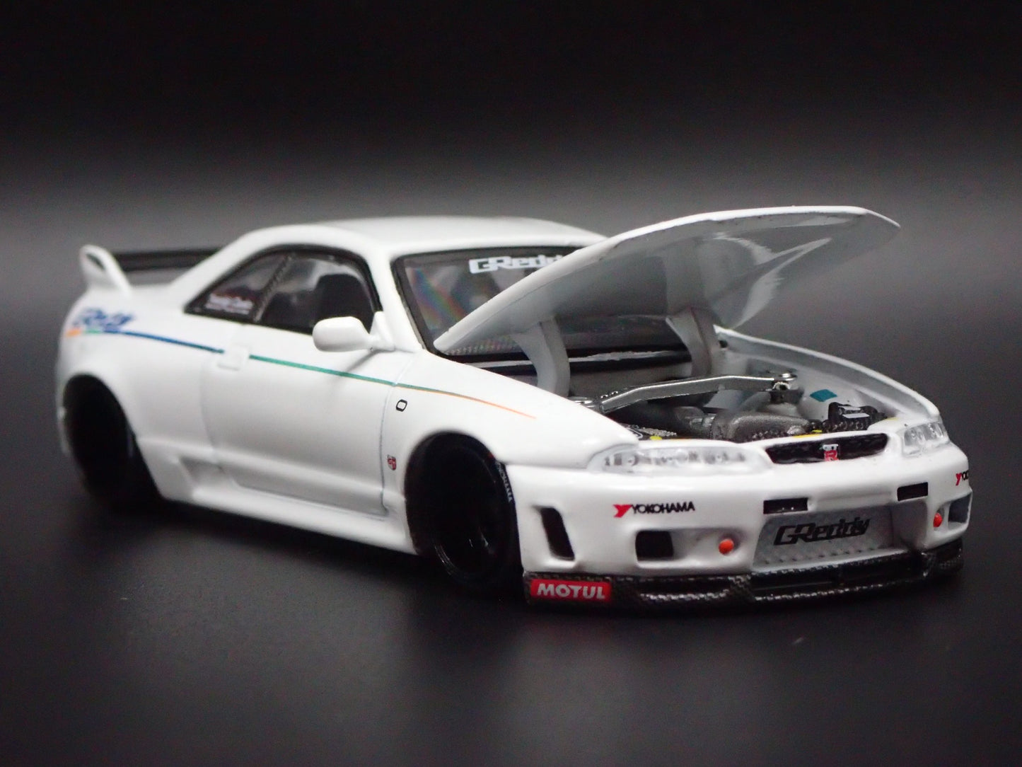 1993-1998 NISSAN SKYLINE GTR R33 GREDDY KAIDO HOUSE 1:64 SCALE DIECAST MODEL CAR