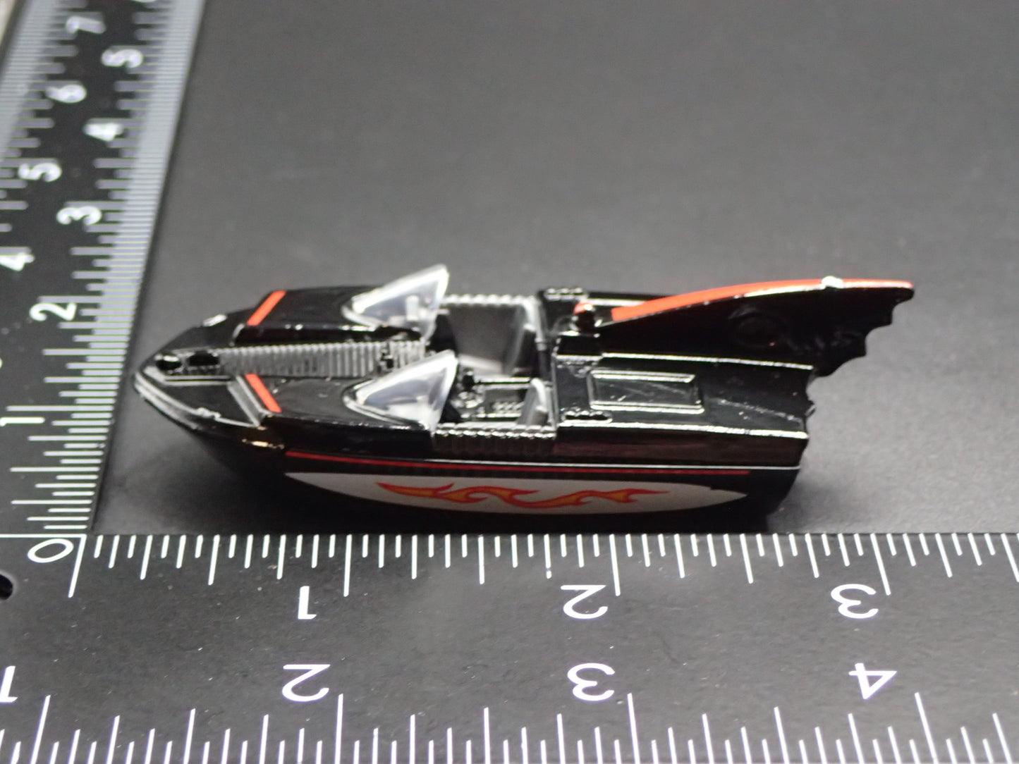 1966 66 BATMAN BAT BOAT ADAM WEST BLACK 1/64 SCALE COLLECTIBLE DIECAST MODEL CAR