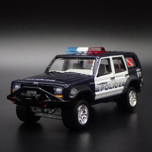 JEEP CHEROKEE XJ MIAMI BEACH MARINE PATROL POLICE 1:64 SCALE DIECAST MODEL CAR