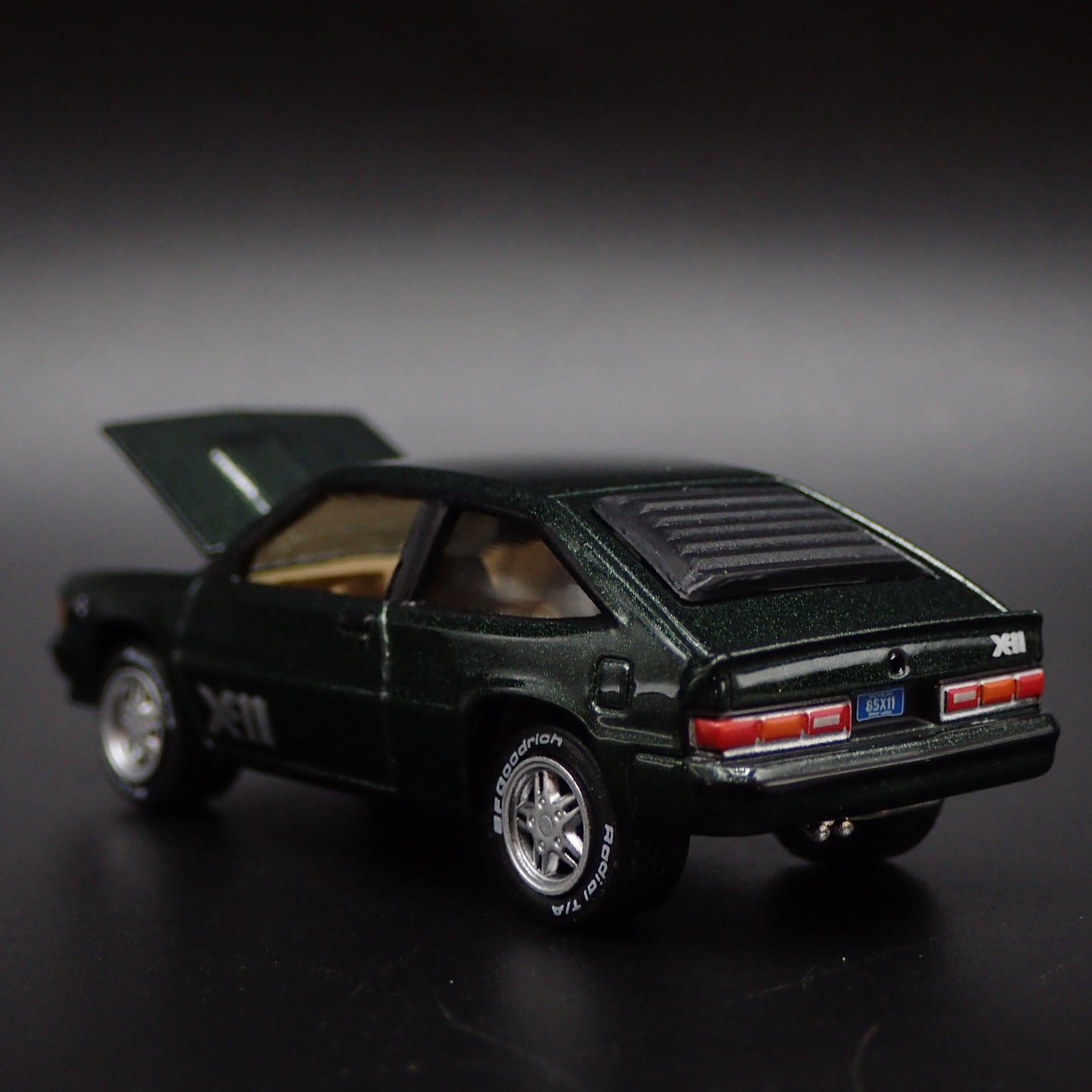 1981 81 CHEVY CHEVROLET CITATION X-11 GREEN 1:64 SCALE DIORAMA DIECAST MODEL CAR