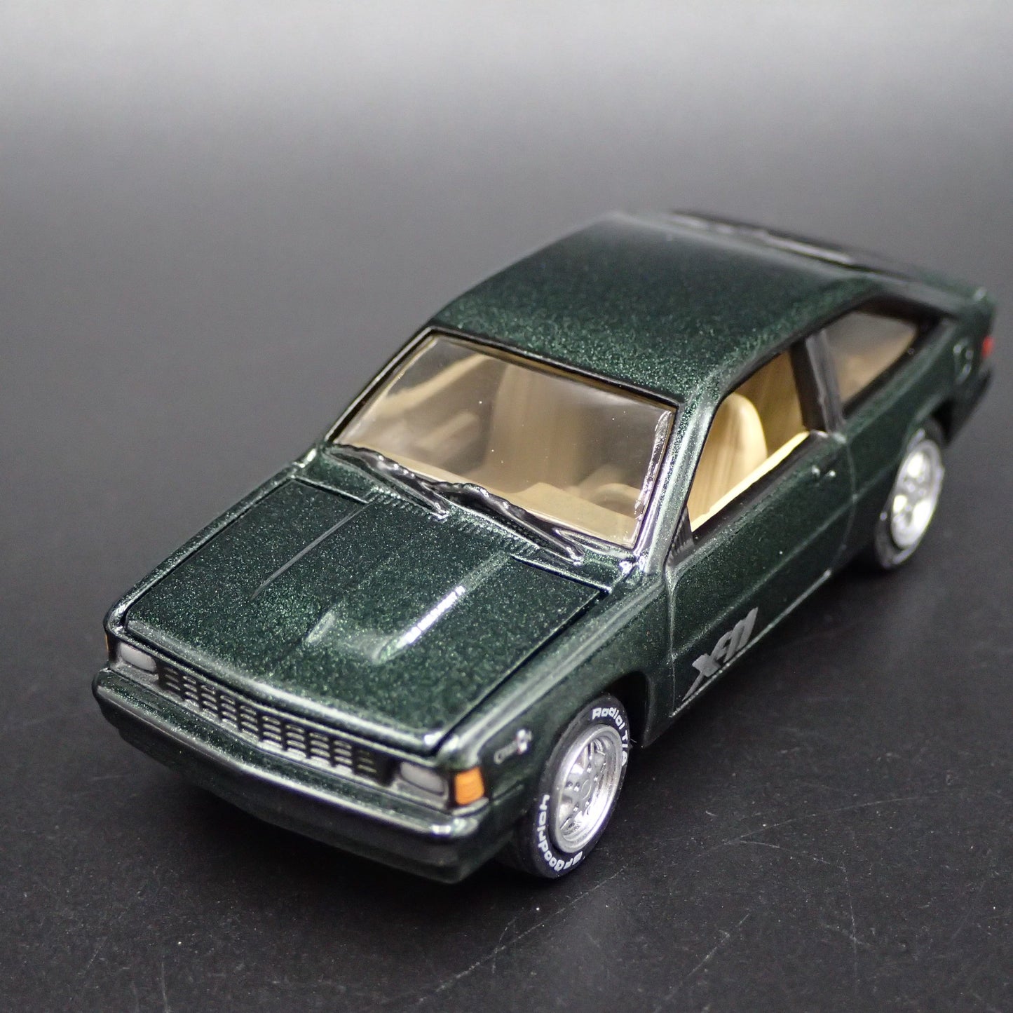 1981 81 CHEVY CHEVROLET CITATION X-11 GREEN 1:64 SCALE DIORAMA DIECAST MODEL CAR
