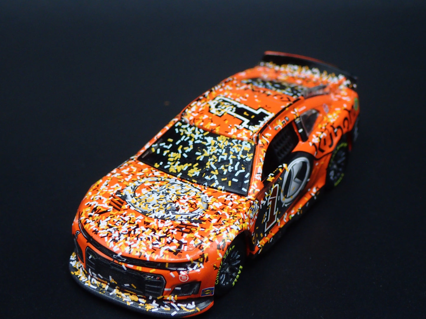 2024 CHEVY CAMARO ZL1 #1 ROSS CHASTAIN KUBOTA WIN NASCAR 1:64 DIECAST MODEL CAR