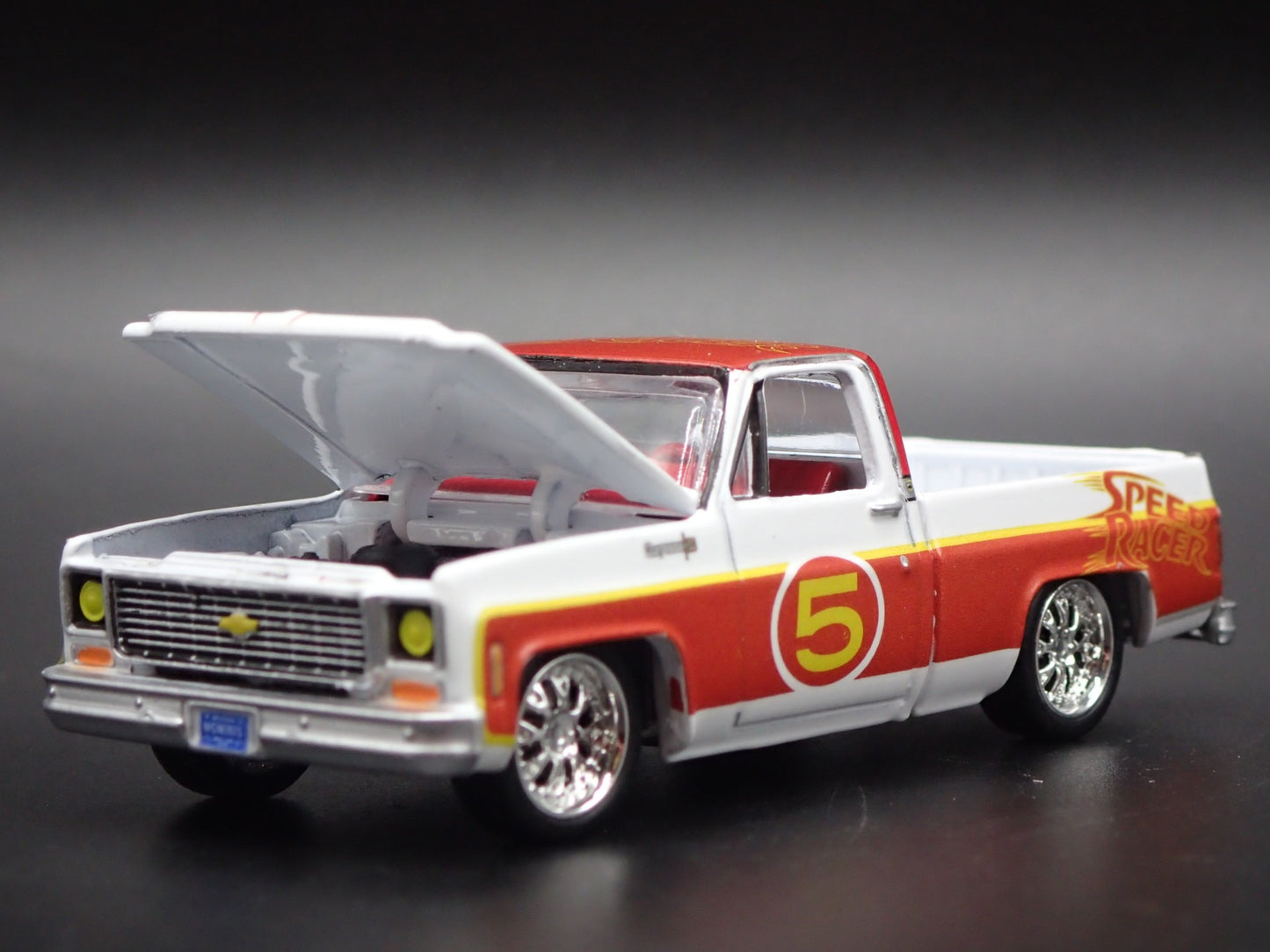 1973 73 CHEVY CHEVROLET SILVERADO SQUARE BODY TRUCK 1/64 SCALE DIECAST MODEL CAR