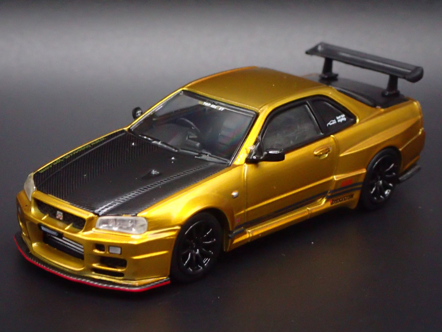 1999-2002 NISSAN SKYLINE GTR R34 TOP SECRET TOKYO 1:64 SCALE DIECAST MODEL CAR