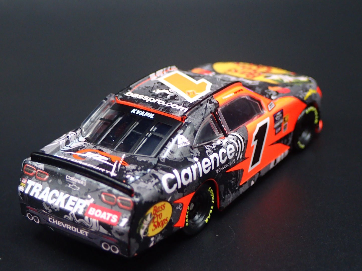 2025 25 CHEVROLET #1 CARSON KVAPIL BASS PRO SHOPS NASCAR 1:64 SCALE DIECAST CAR