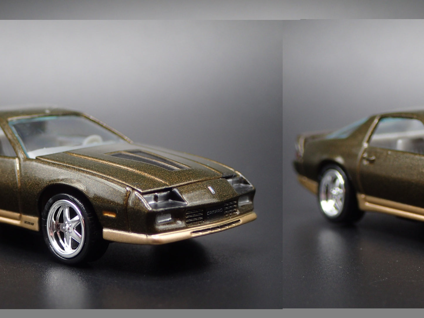 1984 84 CHEVY CHEVROLET CAMARO Z28 BROWN 1:64 SCALE DIORAMA DIECAST MODEL CAR