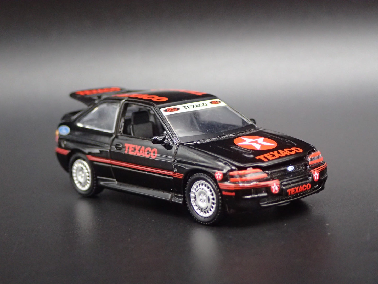 1995 95 FORD ESCORT RS COSWORTH TEXACO OIL BLACK 1:64 SCALE DIECAST MODEL CAR