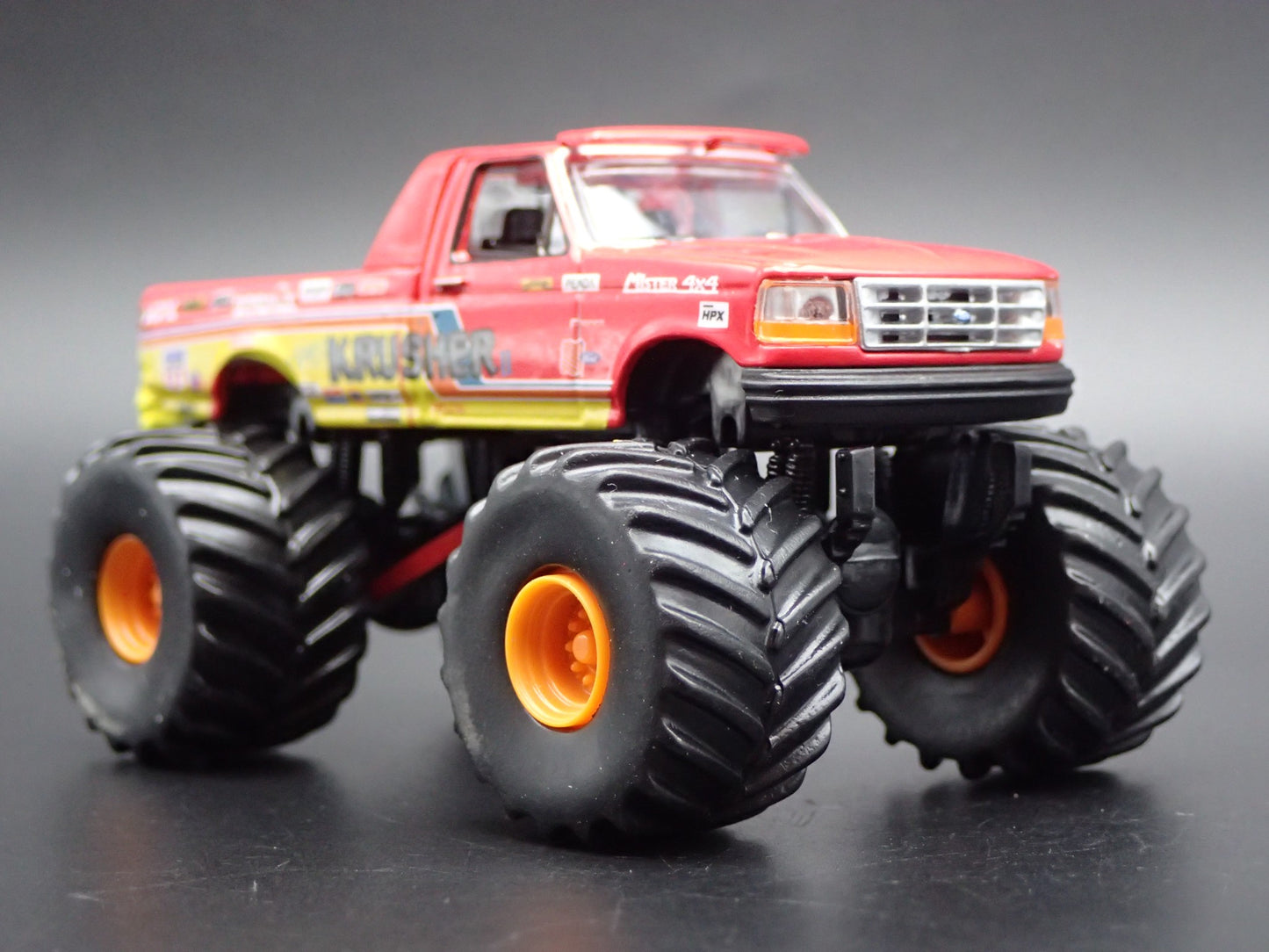 1993 93 FORD F250 MONSTER TRUCK KRIMSON KRUSHER II 1/64 SCALE DIECAST MODEL CAR