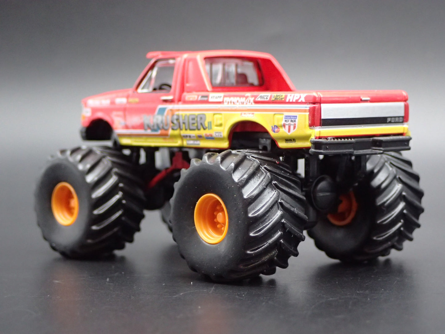 1993 93 FORD F250 MONSTER TRUCK KRIMSON KRUSHER II 1/64 SCALE DIECAST MODEL CAR