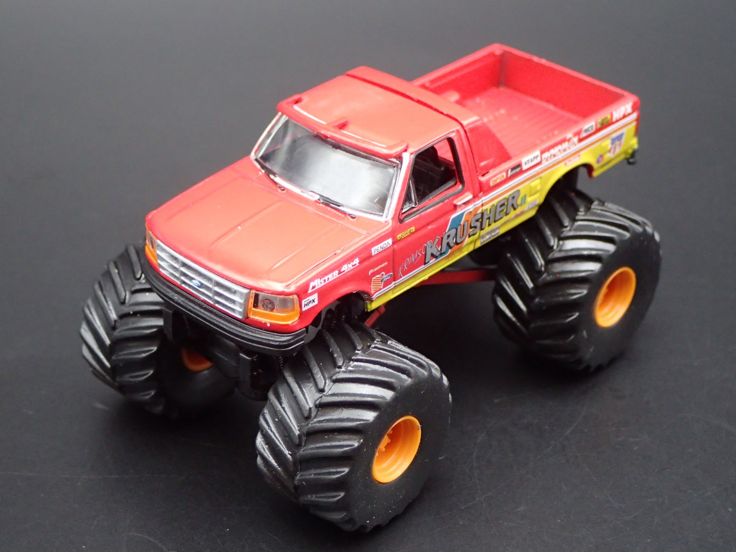 1993 93 FORD F250 MONSTER TRUCK KRIMSON KRUSHER II 1/64 SCALE DIECAST MODEL CAR