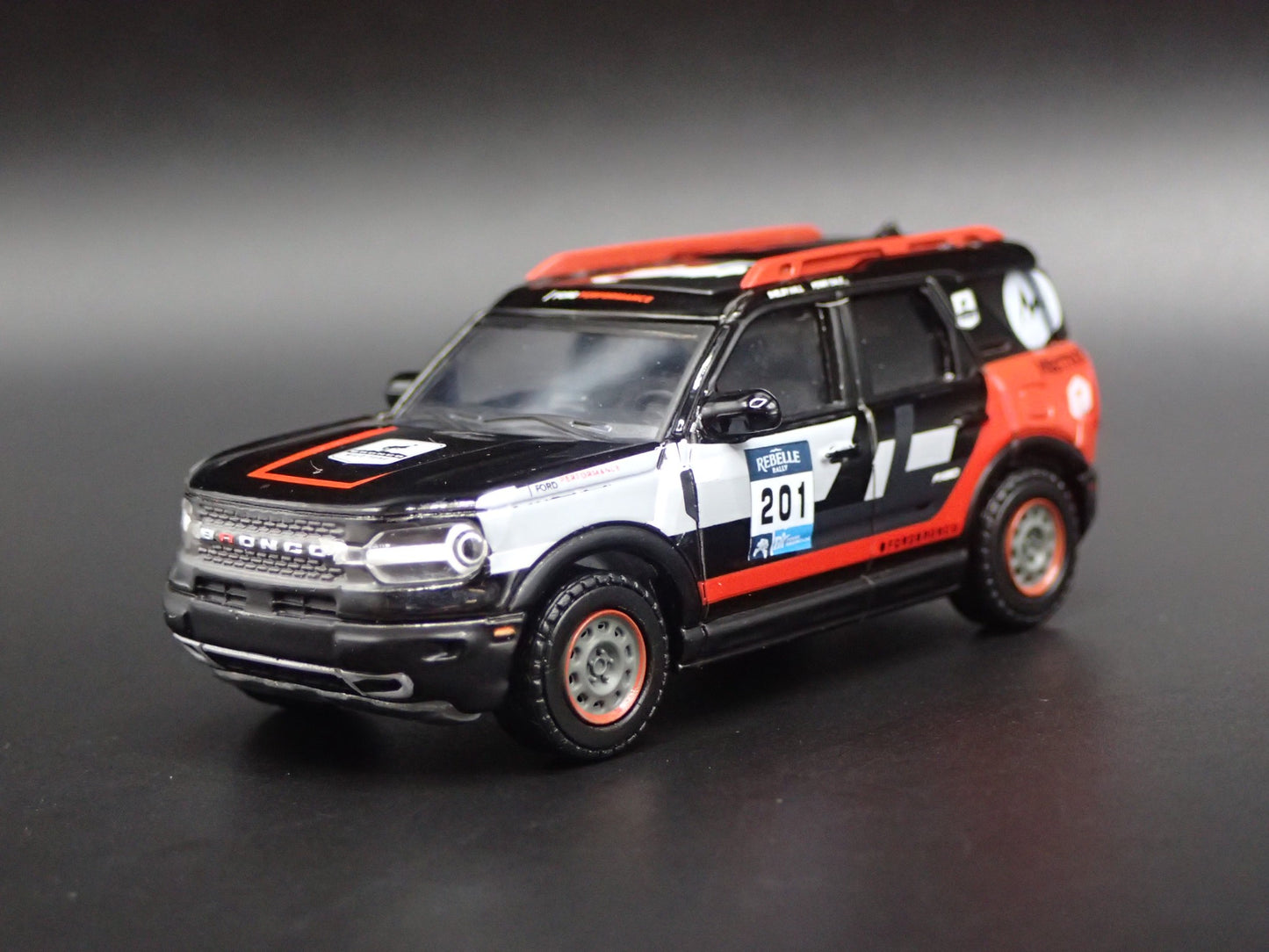 2021-2025 FORD BRONCO SPORT REBELLE RALLY WINNER 1:64 SCALE DIECAST MODEL CAR