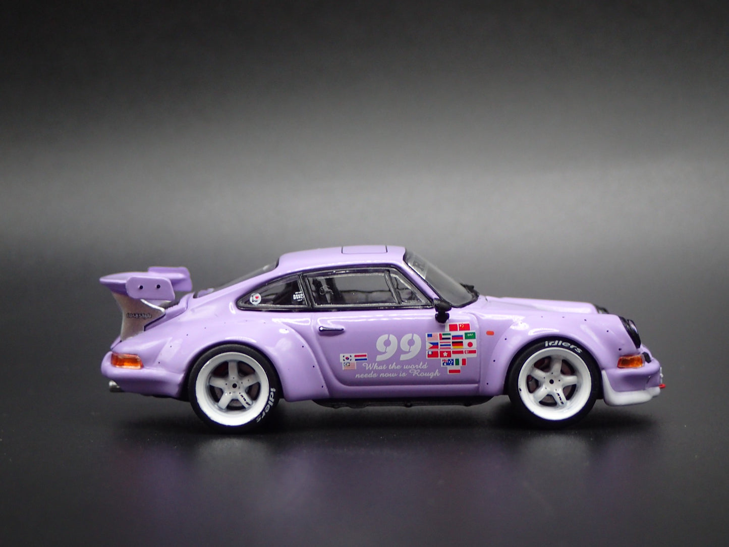 PORSCHE RWB BACKDATE RAUH WELT BEGRIFF 1:64 SCALE DIORAMA DIECAST MODEL CAR