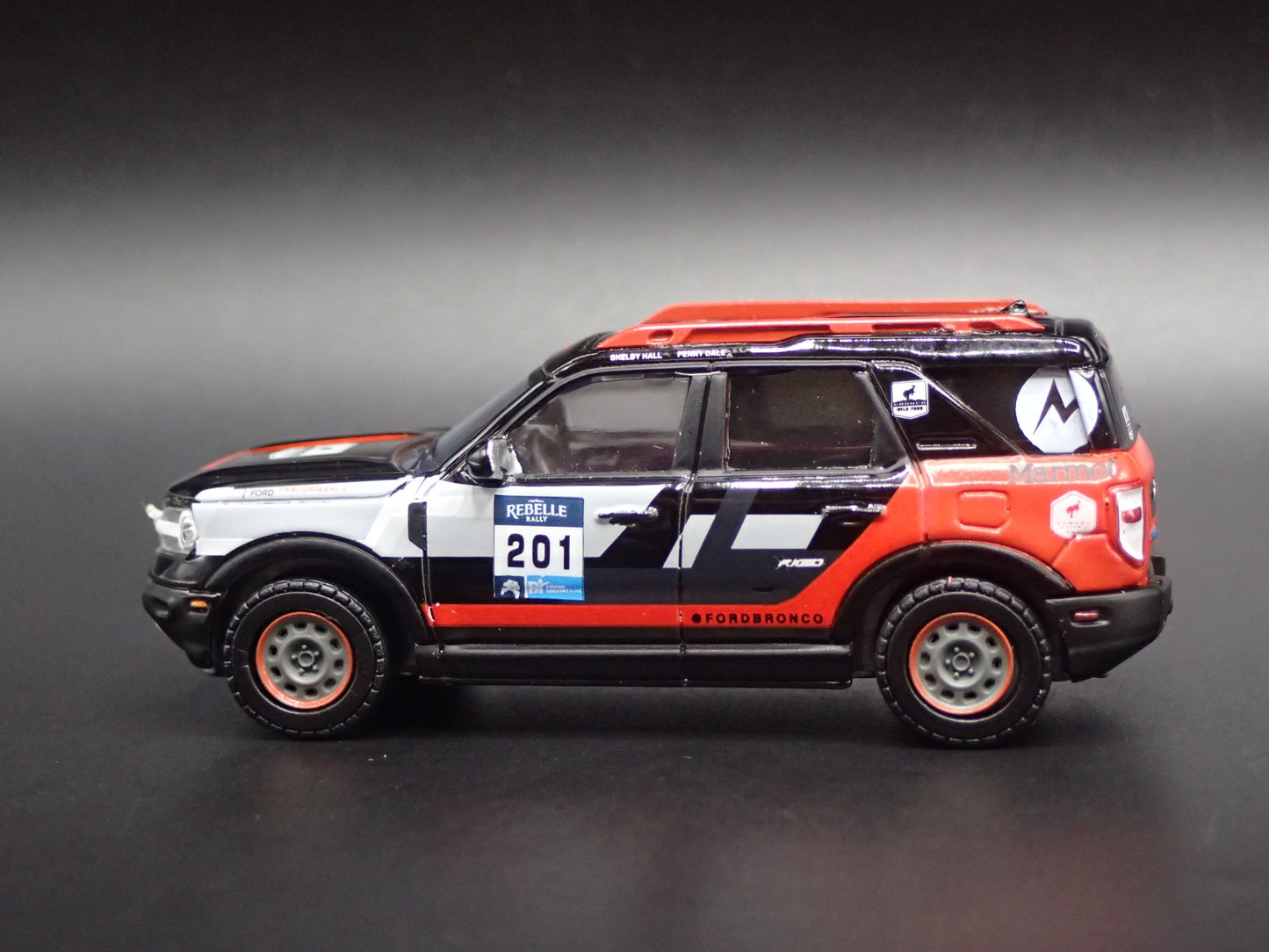 2021-2025 FORD BRONCO SPORT REBELLE RALLY WINNER 1:64 SCALE DIECAST MODEL CAR
