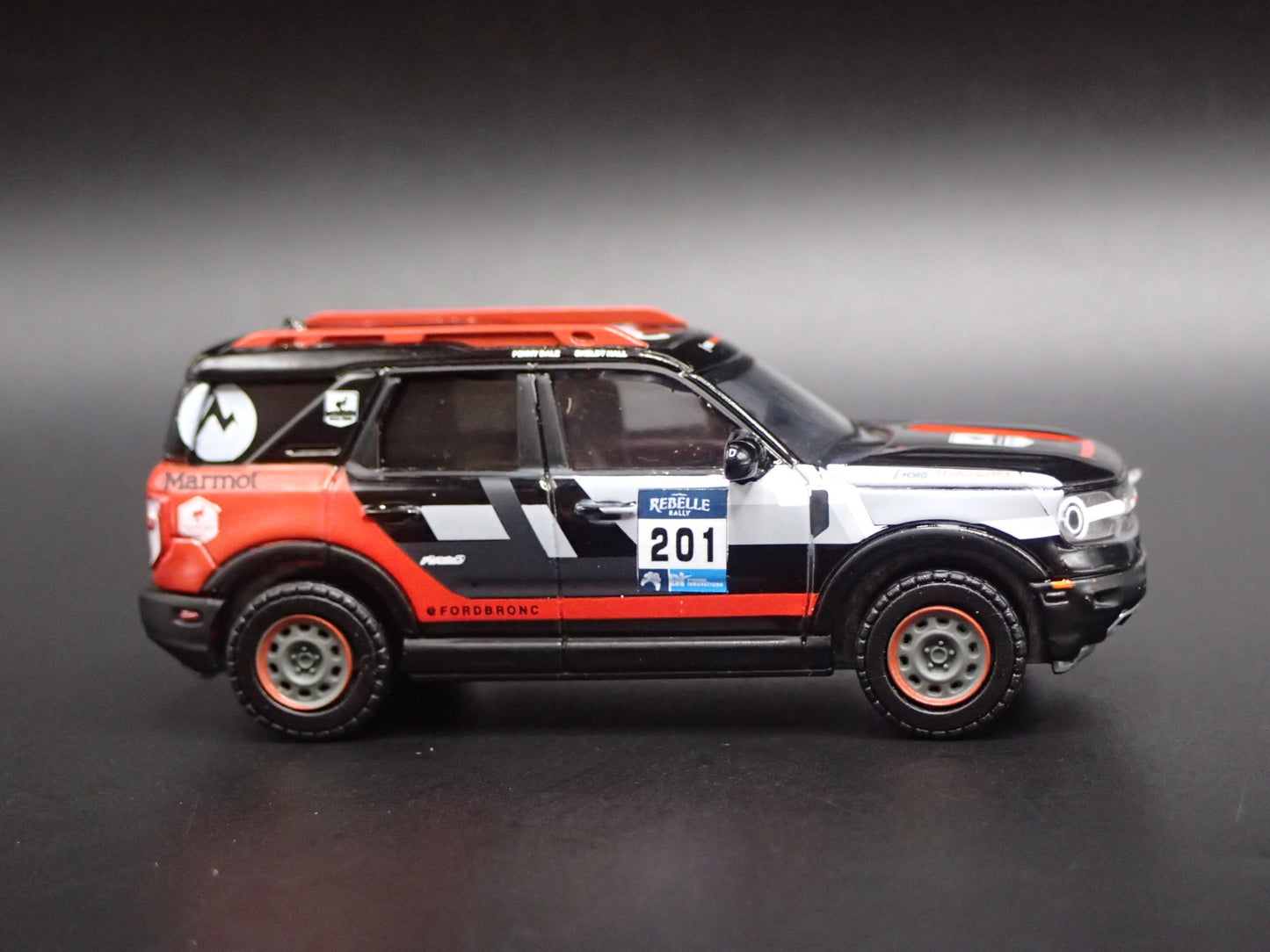 2021-2025 FORD BRONCO SPORT REBELLE RALLY WINNER 1:64 SCALE DIECAST MODEL CAR