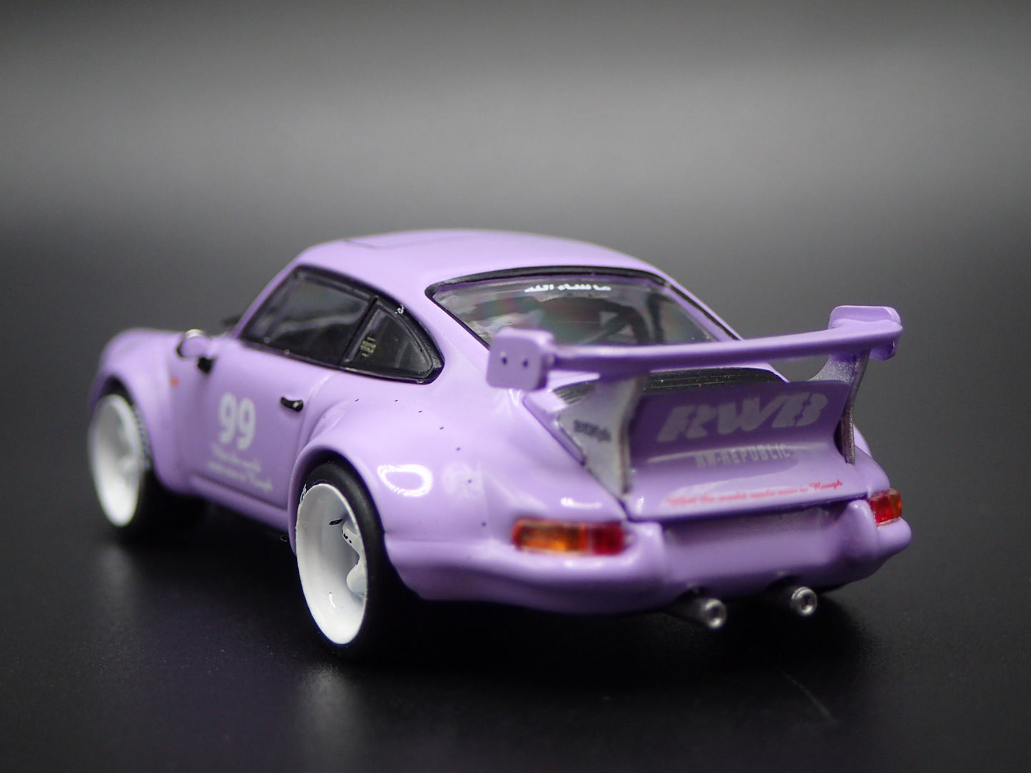 PORSCHE RWB BACKDATE RAUH WELT BEGRIFF 1:64 SCALE DIORAMA DIECAST MODEL CAR