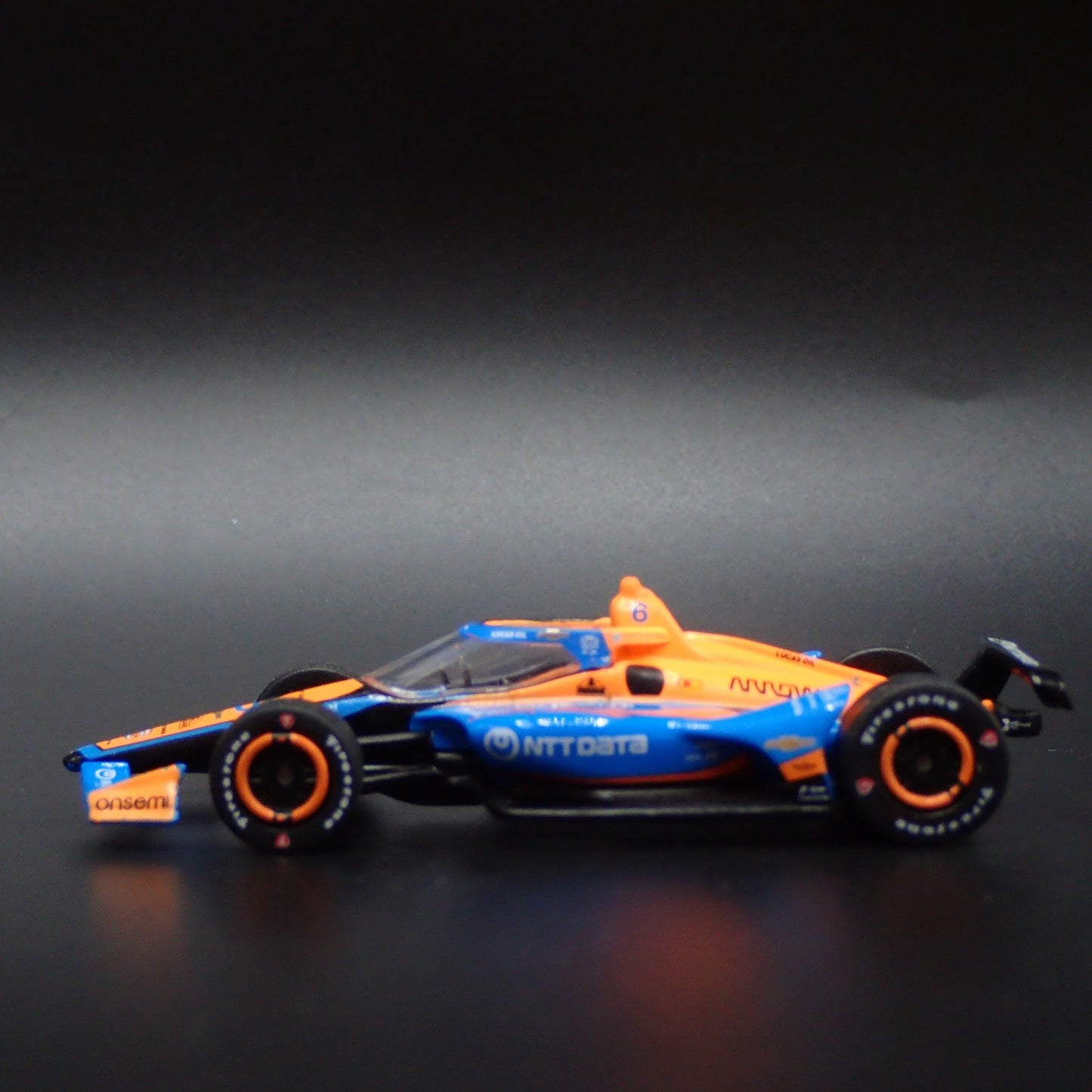 2023 INDY CAR RACING CHEVY 6 FELIX ROSENQVIST ARROW 1:64 SCALE DIECAST MODEL CAR