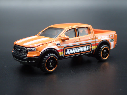 2019-2025 FORD RANGER PICKUP TRUCK ORANGE 1/64 SCALE DIORAMA DIECAST MODEL CAR
